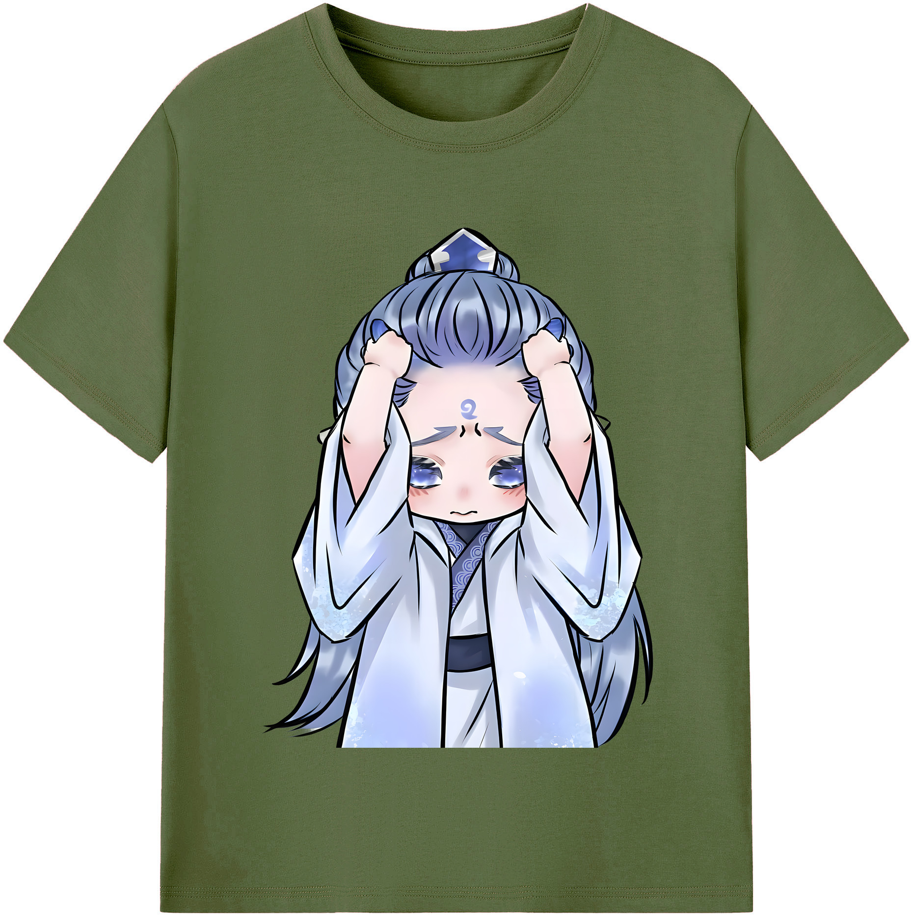 （画像用） Ne Zha 2 ナタ 魔童の大暴れ 綿100％半袖Tシャツ（フロントプリント）